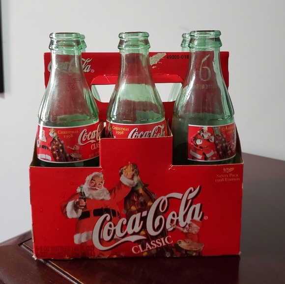 Santa pack 1998 Edition Coke Classic Bottles - Picture 3 of 3